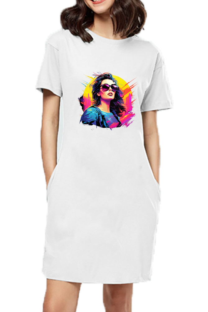 Cute Female T-Shirt Dress